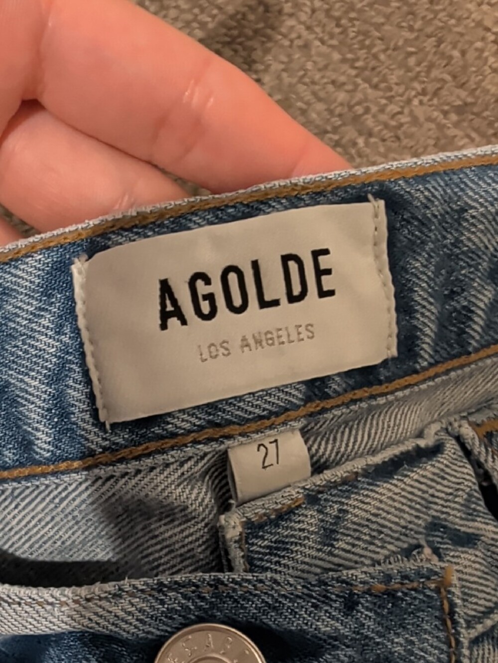 Agolde 90s Pinch Waist Straight Leg Jean 27 - Picture 3 of 3